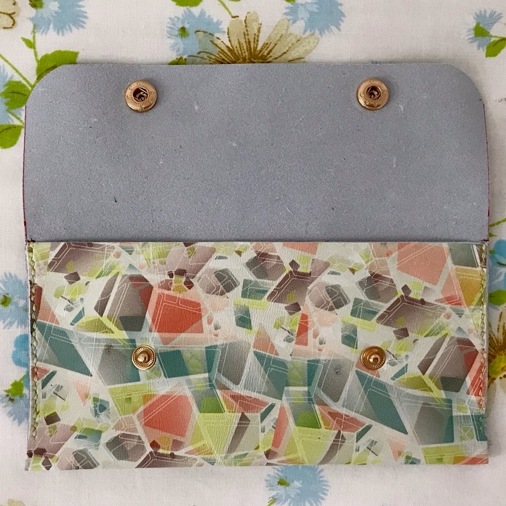 Hand Crafted Multicolor Geometric Wallet